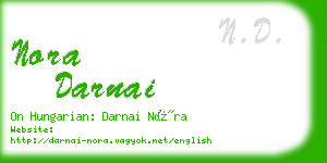 nora darnai business card